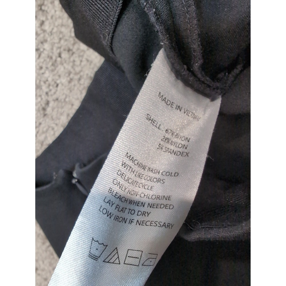 Quince Womens Ultra-Stretch Ponte Pintuck Ankle Pants Black XL - Picture 9 of 10